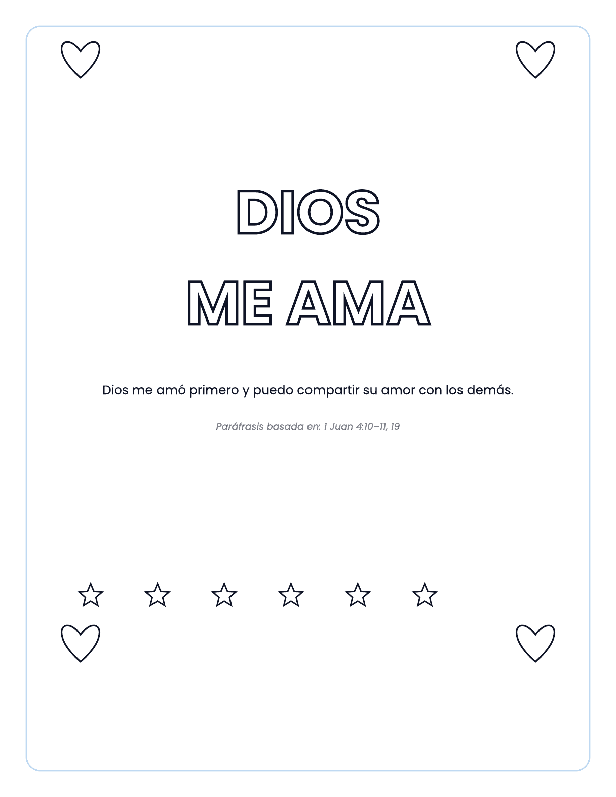 Póster Dios me ama