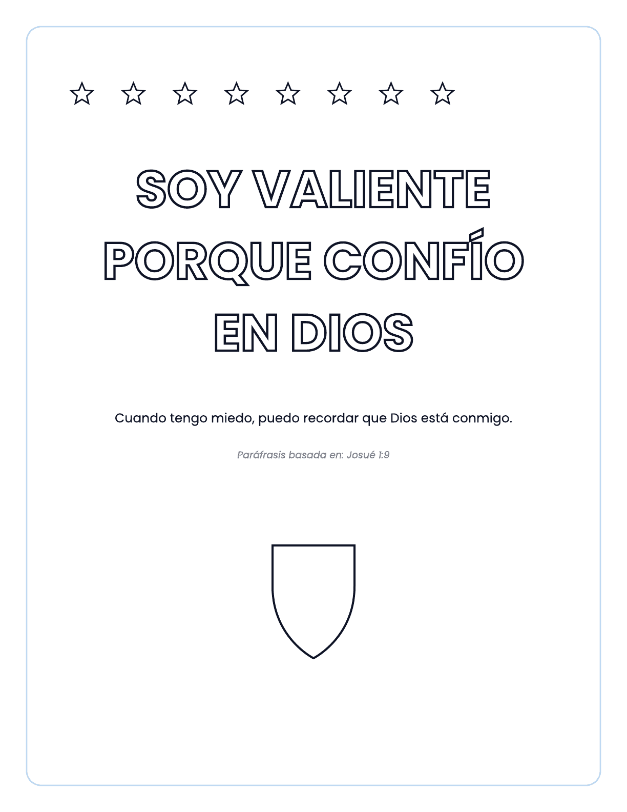 Póster Soy valiente